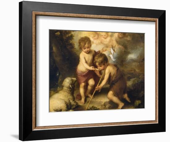 The Children of the Shell-Bartolome Esteban Murillo-Framed Giclee Print