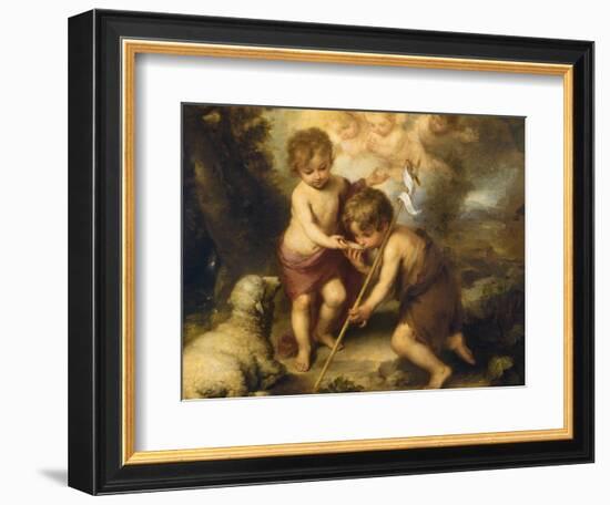 The Children of the Shell-Bartolome Esteban Murillo-Framed Giclee Print