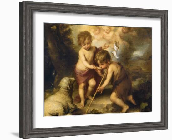 The Children of the Shell-Bartolome Esteban Murillo-Framed Giclee Print