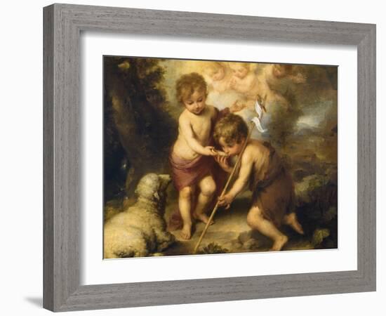 The Children of the Shell-Bartolome Esteban Murillo-Framed Giclee Print