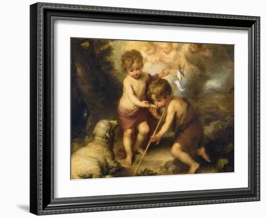 The Children of the Shell-Bartolome Esteban Murillo-Framed Giclee Print