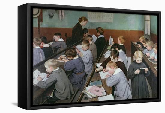 The Children's Class, 1889-Jules Jean Geoffroy-Framed Premier Image Canvas