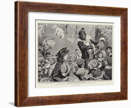 The Children's Coronation Fete in the Gardens of Gray's Inn-William T. Maud-Framed Giclee Print