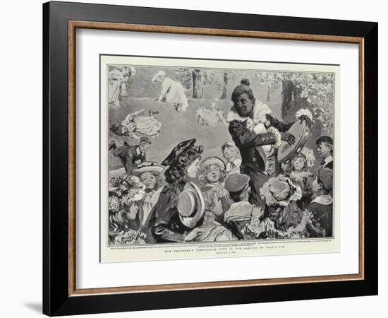 The Children's Coronation Fete in the Gardens of Gray's Inn-William T. Maud-Framed Giclee Print