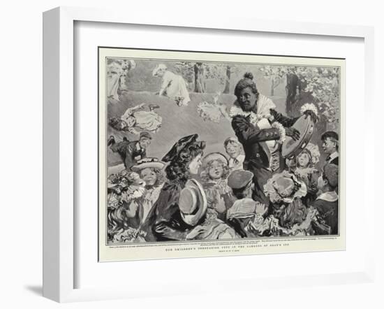 The Children's Coronation Fete in the Gardens of Gray's Inn-William T. Maud-Framed Giclee Print