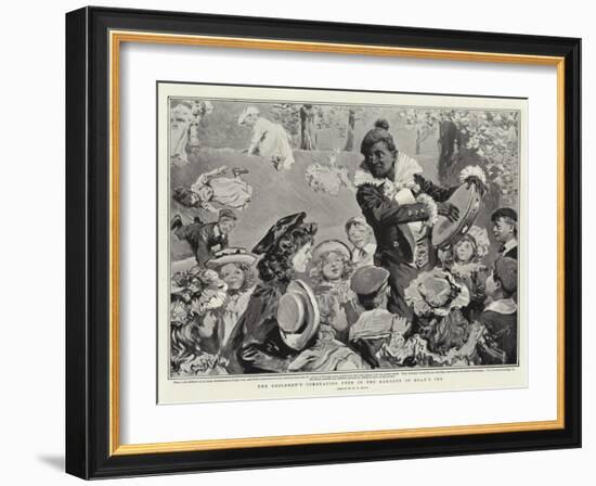 The Children's Coronation Fete in the Gardens of Gray's Inn-William T. Maud-Framed Giclee Print