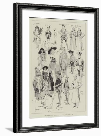 The Children's Fancy Dress Ball at the Mansion House, 7 January 1896-Amedee Forestier-Framed Giclee Print