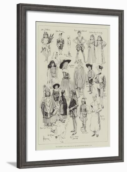 The Children's Fancy Dress Ball at the Mansion House, 7 January 1896-Amedee Forestier-Framed Giclee Print