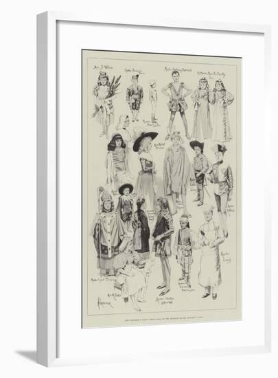 The Children's Fancy Dress Ball at the Mansion House, 7 January 1896-Amedee Forestier-Framed Giclee Print