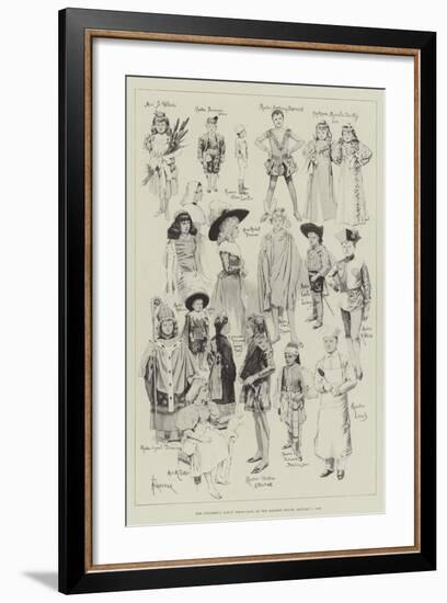 The Children's Fancy Dress Ball at the Mansion House, 7 January 1896-Amedee Forestier-Framed Giclee Print