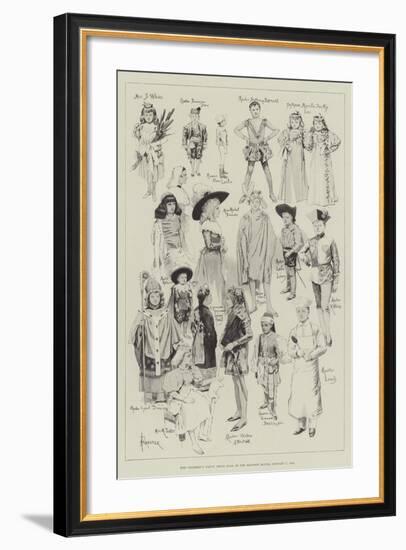 The Children's Fancy Dress Ball at the Mansion House, 7 January 1896-Amedee Forestier-Framed Giclee Print