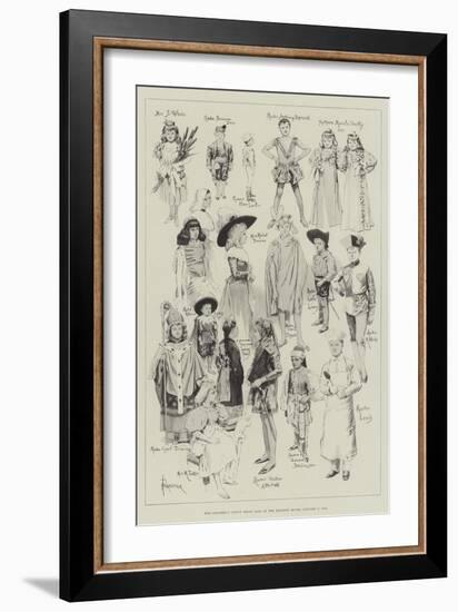 The Children's Fancy Dress Ball at the Mansion House, 7 January 1896-Amedee Forestier-Framed Giclee Print