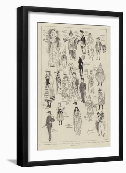 The Children's Fancy Dress Ball at the Mansion House-Phil May-Framed Giclee Print