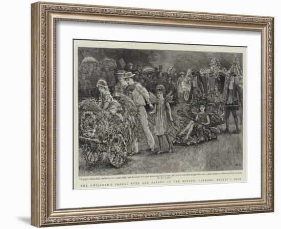 The Children's Floral Fete and Parade at the Botanic Gardens, Regent's Park-Arthur Hopkins-Framed Giclee Print