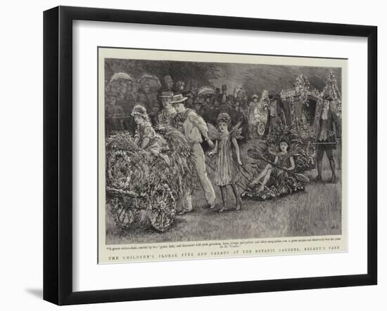 The Children's Floral Fete and Parade at the Botanic Gardens, Regent's Park-Arthur Hopkins-Framed Giclee Print