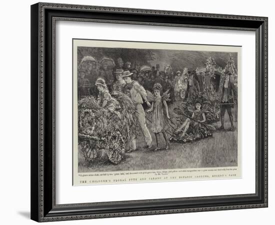 The Children's Floral Fete and Parade at the Botanic Gardens, Regent's Park-Arthur Hopkins-Framed Giclee Print