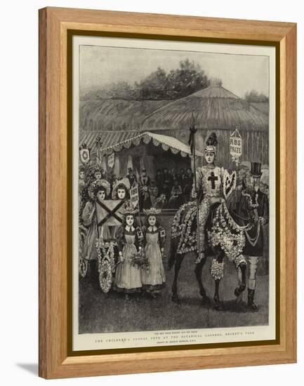 The Children's Floral Fete at the Botanical Gardens, Regent's Park-Arthur Hopkins-Framed Premier Image Canvas