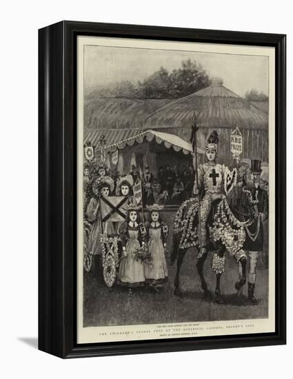 The Children's Floral Fete at the Botanical Gardens, Regent's Park-Arthur Hopkins-Framed Premier Image Canvas