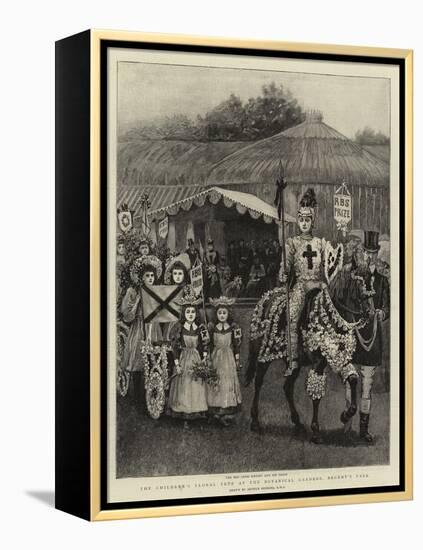 The Children's Floral Fete at the Botanical Gardens, Regent's Park-Arthur Hopkins-Framed Premier Image Canvas