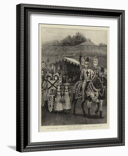 The Children's Floral Fete at the Botanical Gardens, Regent's Park-Arthur Hopkins-Framed Giclee Print