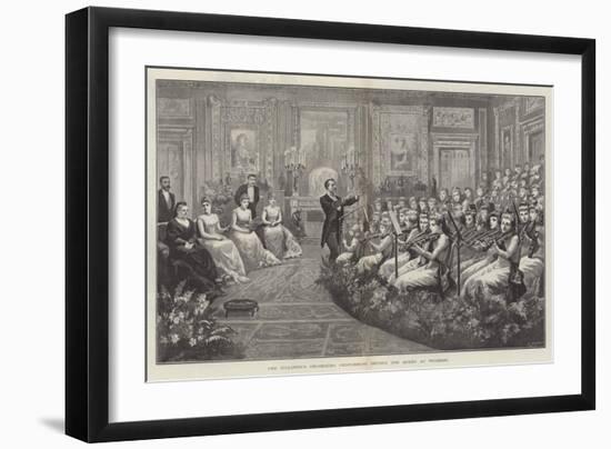 The Children's Orchestra Performing before the Queen at Windsor-null-Framed Giclee Print