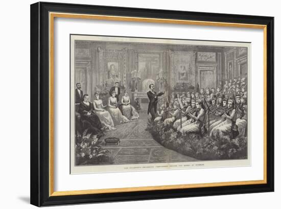 The Children's Orchestra Performing before the Queen at Windsor-null-Framed Giclee Print