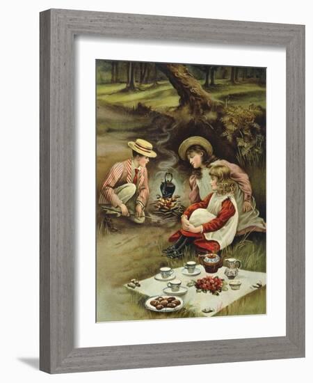 The Children's Picnic-Anonymous Anonymous-Framed Giclee Print