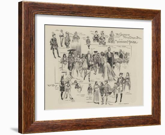 The Childrens Fancy Dress Ball at the Mansion House-Frank Craig-Framed Giclee Print