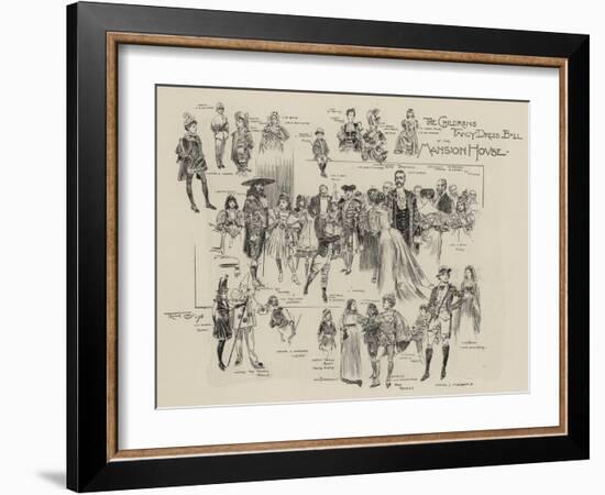 The Childrens Fancy Dress Ball at the Mansion House-Frank Craig-Framed Giclee Print