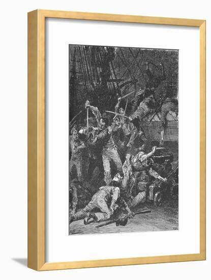 The Chilian Cutlasses Swept The Deck, 1902-Unknown-Framed Giclee Print