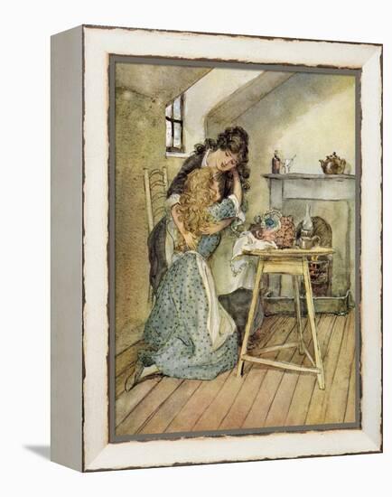 The Chimes by Charles Dickens-Hugh Thomson-Framed Premier Image Canvas