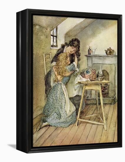 The Chimes by Charles Dickens-Hugh Thomson-Framed Premier Image Canvas