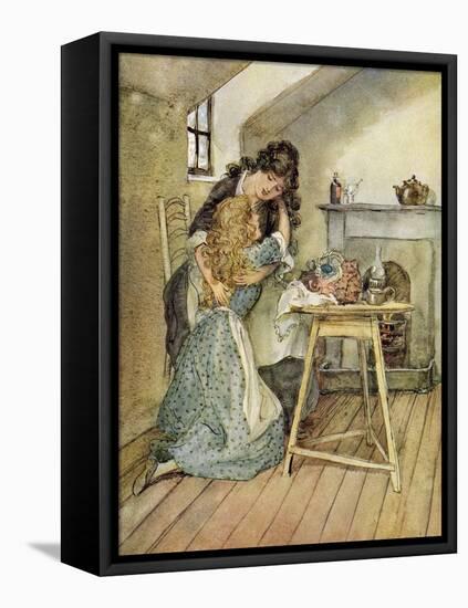 The Chimes by Charles Dickens-Hugh Thomson-Framed Premier Image Canvas