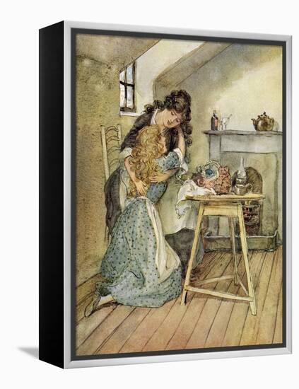 The Chimes by Charles Dickens-Hugh Thomson-Framed Premier Image Canvas