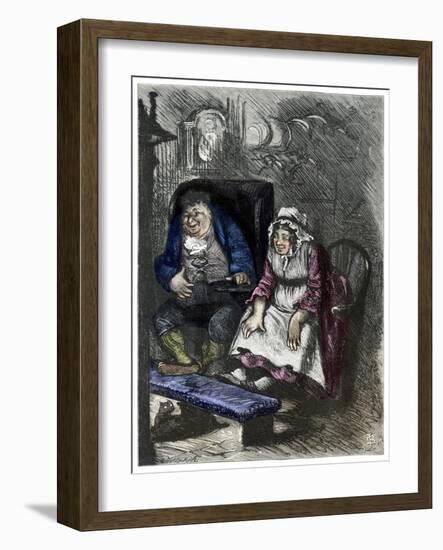 The Chimes by Charles Dickens-Frederick Barnard-Framed Giclee Print