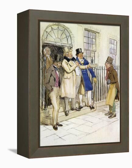 The Chimes by Charles Dickens-Hugh Thomson-Framed Premier Image Canvas