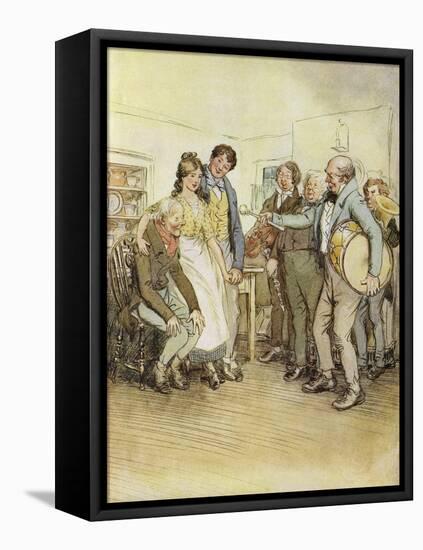 The Chimes by Charles Dickens-Hugh Thomson-Framed Premier Image Canvas