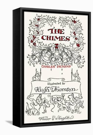 The Chimes by Charles Dickens-Hugh Thomson-Framed Premier Image Canvas