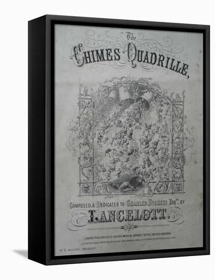 The Chimes Quadrille, Lancelott Song Sheet, 1855-null-Framed Premier Image Canvas