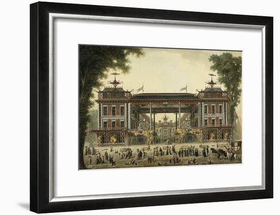 The Chinese Baths and Boulevard Des Italiens-null-Framed Giclee Print