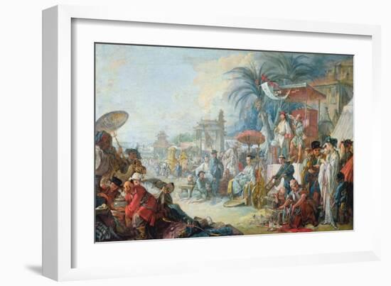 The Chinese Fair, C.1742-Francois Boucher-Framed Giclee Print