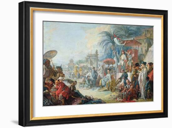 The Chinese Fair, C.1742-Francois Boucher-Framed Giclee Print