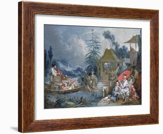 The Chinese Fishermen, circa 1742-Francois Boucher-Framed Giclee Print