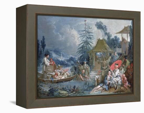 The Chinese Fishermen, circa 1742-Francois Boucher-Framed Premier Image Canvas