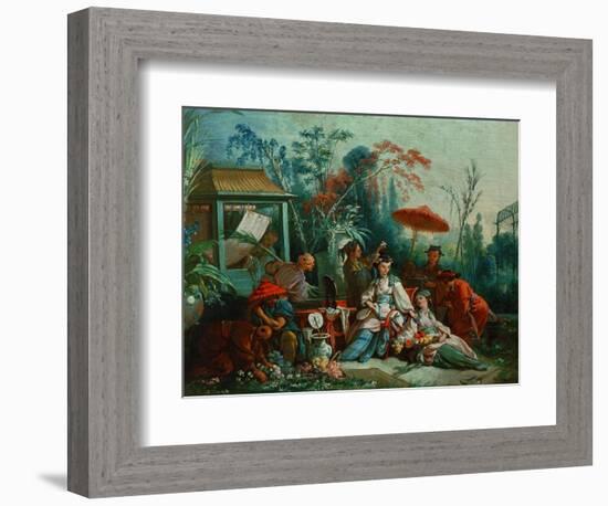 The Chinese Garden, 1742-Francois Boucher-Framed Giclee Print