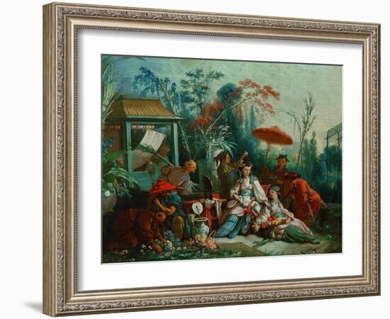 The Chinese Garden, 1742-Francois Boucher-Framed Giclee Print