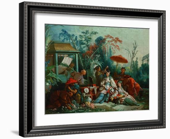 The Chinese Garden, 1742-Francois Boucher-Framed Giclee Print