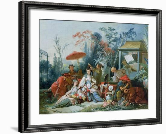 The Chinese Garden, circa 1742-Francois Boucher-Framed Giclee Print