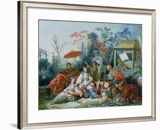 The Chinese Garden, circa 1742-Francois Boucher-Framed Giclee Print