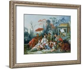 The Chinese Garden, circa 1742-Francois Boucher-Framed Giclee Print